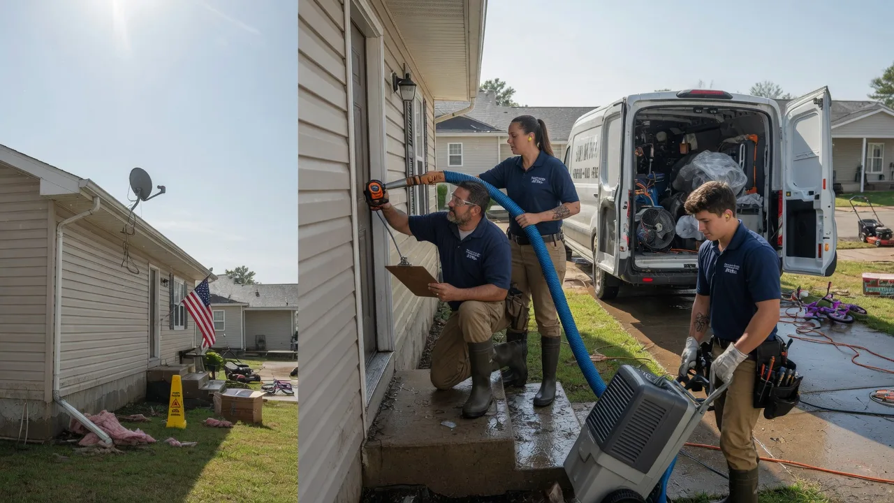 Ceiling Water Damage Restoration in Oconee, IL near me
